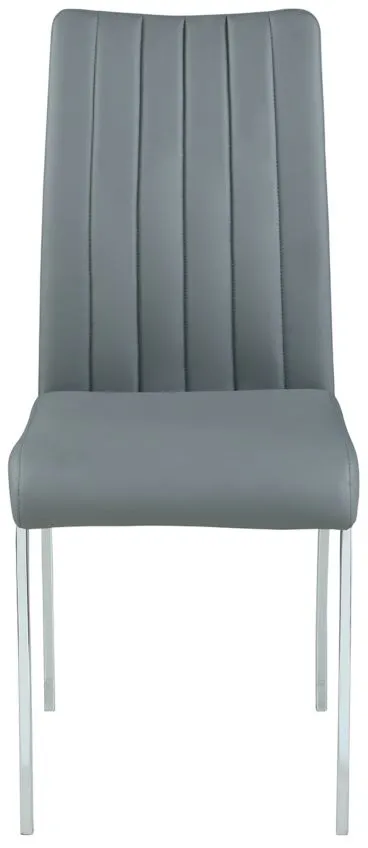 Chintaly Imports Vanessia Dining Chair - Set of 2 in Gray by Chintaly Imports